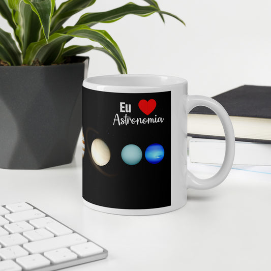 Caneca Eu Amo Astronomia